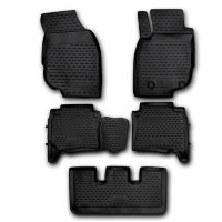 Коврики в салон Toyota Fortuner левый руль (2013-2015) 3 ряда-№48.110.210k от Auto-Land