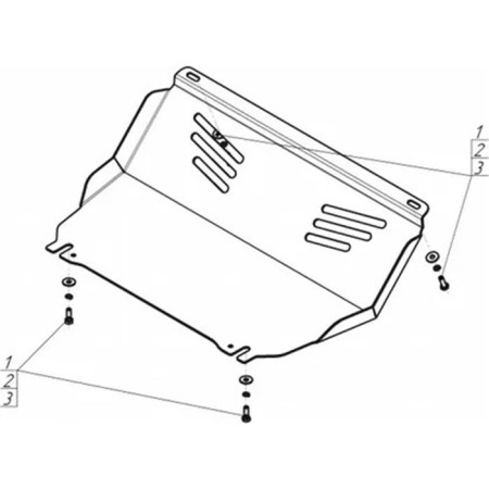 Защита раздатки Mitsubishi Pajero Sport (2016-2024)/Mitsubishi L200 (2015-2024)-№51312 в Алмате от Auto-Land