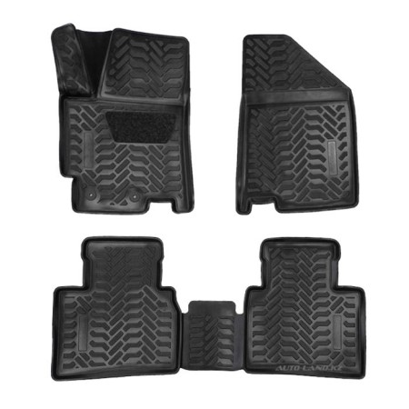 Коврики в салон JAC J7 (2020-2024) 3D с подпятником-№63914 в Астане от Auto-Land