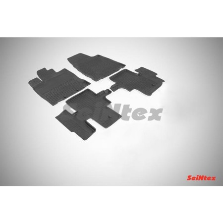 Коврики в салон Nissan Pathfinder (2014-2024) с высокими бортиками-№86189 в Алмате от Auto-Land