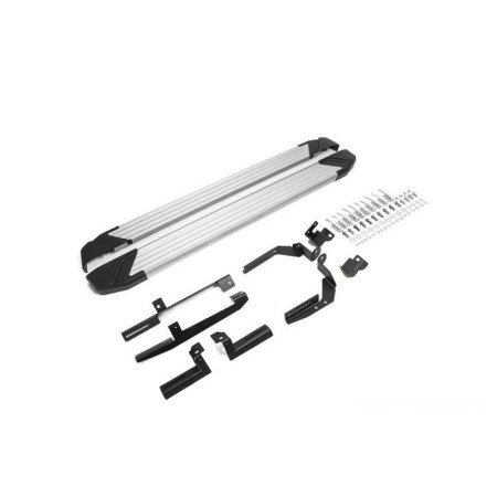 Пороги для Kia Sorento Prime (2015-2017) "Silver"-№F180AL.2803.3 в Алмате от Auto-Land