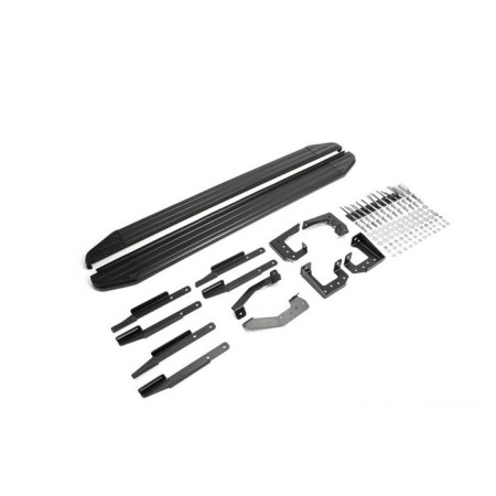 Пороги для Volkswagen Touareg R-Line (2015-2022) "Premium-Black"-№A193ALB.5801.4 в Алмате от Auto-Land