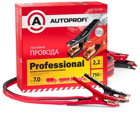 Провода пусковые "AUTOPROFI" - 7000 Pro-№AP.BC - 7000 Pro в Астане от Auto-Land