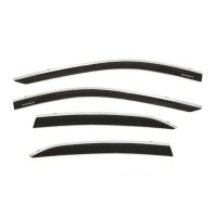 Дефлекторы окон Toyota Camry 80 (2024-2025) TXR c хромированным молдингом-№Camry 80 TXR от Auto-Land