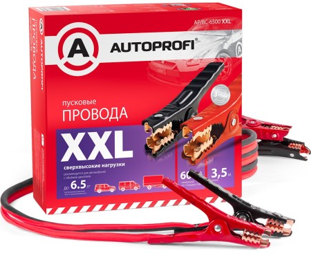 Провода пусковые "AUTOPROFI" AP/BC -6500 XXL-№AP.BC -6500 XXL в Астане от Auto-Land