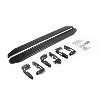 Пороги для Mitsubishi Pajero IV (2006-2014) &quot;Premium-Black&quot;-№A173ALB.4002.1 от Auto-Land