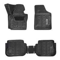 Коврики в салон Volkswagen Caddy (2015-2020) 3D с подпятником-№62082 от Auto-Land