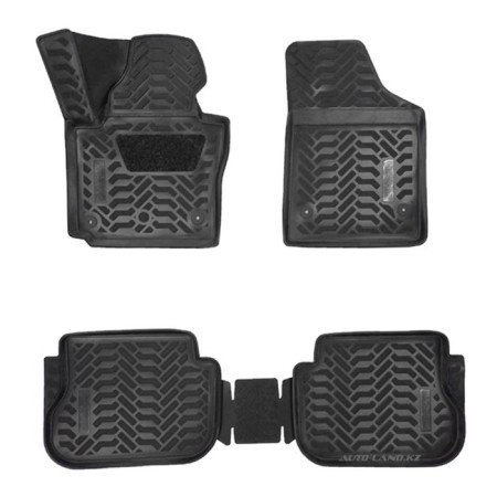 Коврики в салон Volkswagen Caddy (2015-2020) 3D с подпятником-№62082 в Астане от Auto-Land