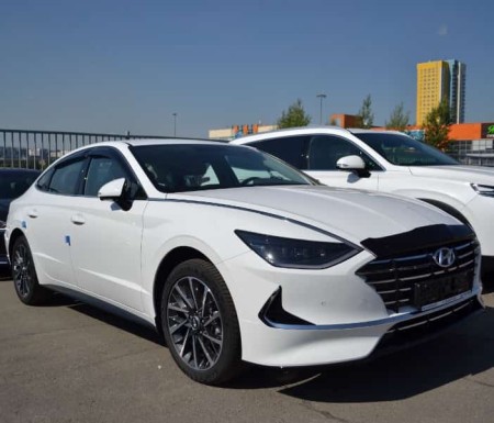 Дефлектор капота Hyundai Sonata 2019-2023 темный-№SHYSON1912 в Астане от Auto-Land