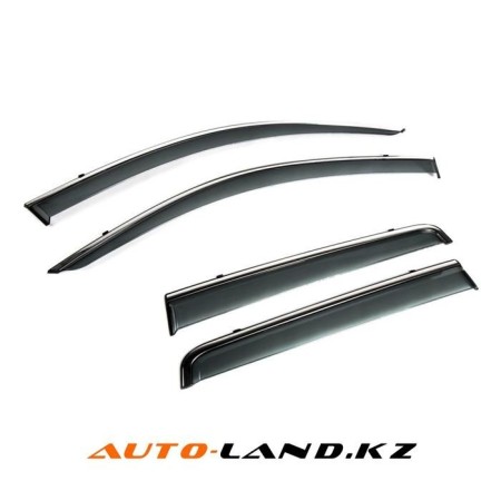Дефлекторы окон Toyota Camry 30, 35 (2002-2006) c хромированным молдингом-№BTYCM0123 в Алмате от Auto-Land