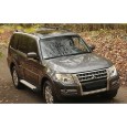 Пороги для Mitsubishi Pajero IV (2006-2022) "Silver"-№F173AL.4002.1 в Астане