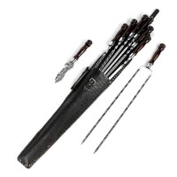 Набор шампуров в кожанном колчане (45 СМ) &quot;Медведь&quot; №1-№S-406 от Auto-Land