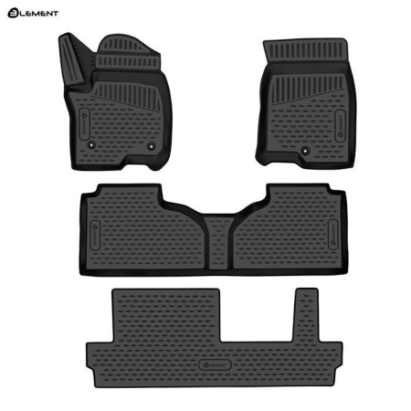 Коврики в салон Chevrolet Tahoe (2021-2025) 3D цельное сид. 2 ряда-№ELEMENT3DAN0025210k в Таразе от Auto-Land