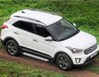 Пороги для Hyundai Creta (2016-2020)  &quot;Silver&quot; -№F173AL.2310.1 от Auto-Land