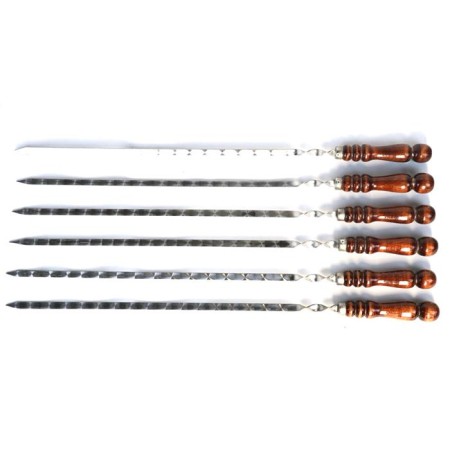 Шампур с деревянной ручкой "БШ" 3*12*400 мм-№S-650 в Астане от Auto-Land