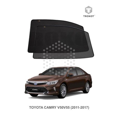 Автошторки TROKOT на магнитах Toyota Camry 50 (2011-2017) задние-№TR0357-02 в Алмате от Auto-Land