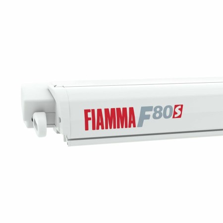Маркиза Fiamma F80s, 3.7м, механическая накрышная, корпус белый, полотно серое-№07830D01R в Астане от Auto-Land