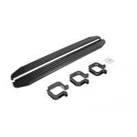 Пороги для Mitsubishi Pajero Sport (2008-2016) &quot;Premium-Black&quot;-№A173ALB.4003.1 от Auto-Land