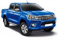 Пороги для Toyota Hilux (2015-2022) &quot;Silver&quot;-№F193AL.5708.1 от Auto-Land