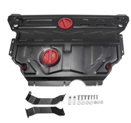 Защита картера и КПП Skoda Octavia (2013-2017) с Webasto, увеличенная-№111.05114.1 в Алмате от Auto-Land