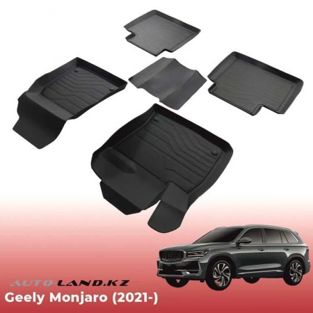 Коврики в салон Geely Monjaro 4WD (2021-2024) 3D LUX-№3D.GE.MO.21G.08024 в Астане от Auto-Land