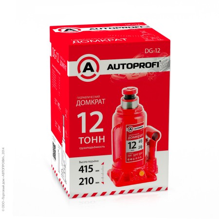 Домкрат гидравлический бутылочный 12т 1/2-№DG-12 в Астане от Auto-Land