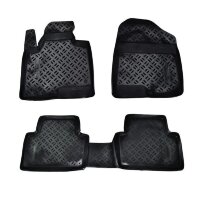 Коврики в салон Hyundai Santa Fe (2012-2018) в т.ч. Grand 1 и 2ой ряды-№60638 от Auto-Land