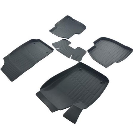 Коврики в салон Volkswagen Polo (2009-2019) седан, 3D LUX-№3D.W.POL.SD.09G.02024 в Кокшетау от Auto-Land