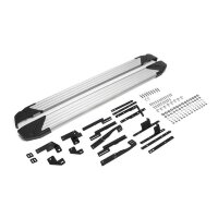 Пороги для Nissan X-Trail (2015-2022)/Renault Koleos (2017-2022)/Nissan Qashqai (2013-2022) &quot;Silver&quot;-№F173AL.4113.1 от Auto-Land