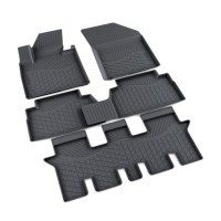 Коврики в салон Hyundai Santa Fe 7 мест (в комплекте третий ряд) (2018-2020) -№1010321 от Auto-Land