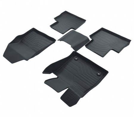 Коврики в салон Toyota RAV4 (2019-2024) 3D LUX-№3D.TY.RAV.18G.02093 в Астане от Auto-Land