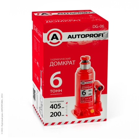 Домкрат гидравлический бутылочный 6 тонн 1/5-№DG-06 в Алмате от Auto-Land