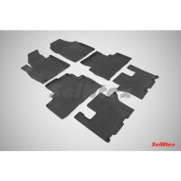 Коврики в салон Kia Sorento Prime (2015-2021) 3 ряда с высокими бортиками-№86551 от Auto-Land