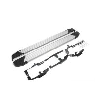 Пороги для Mazda CX-5 (2017-2022) &quot;Silver&quot; -№F173AL.3802.1 от Auto-Land