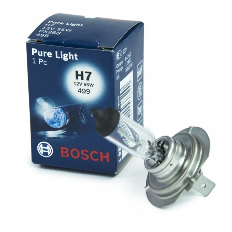 Лампа BOSCH Pure Light H7 12V 55W PX26d-№1987302071 в Шымкенте от Auto-Land