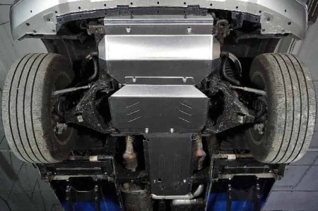 Защиты комплект (алюминий) 4мм (радиатора, переднего моста, КПП, раздаточной коробки)-№ZKTCC00625K в Алмате от Auto-Land