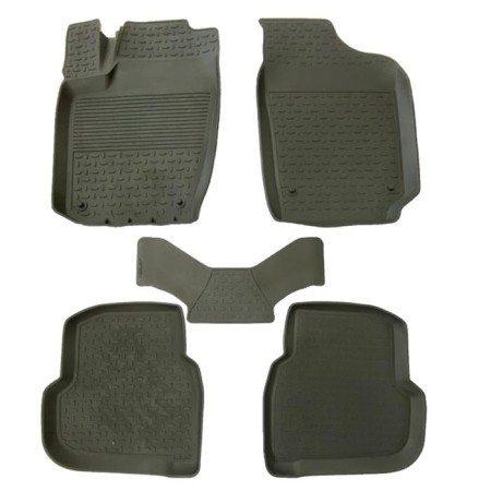 Коврики в салон Volkswagen Polo (2010-2018) седан, с высокими бортиками-№82371 в Алмате от Auto-Land