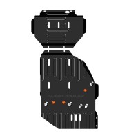 Комплект защиты (редуктор переднего моста, кпп и РК, 2 части) для Haval H5 2023 --№ALF5512st от Auto-Land