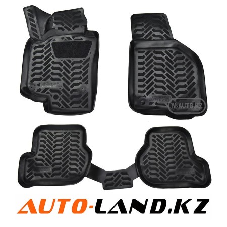 Коврики в салон Skoda Octavia A5 (2004-2013) 3D с подпятником-№61624 в Алмате от Auto-Land